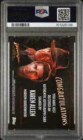 2008 Topps Indiana Jones Autograph Karen Allen as Marion Ravenwood Auto PSA 9